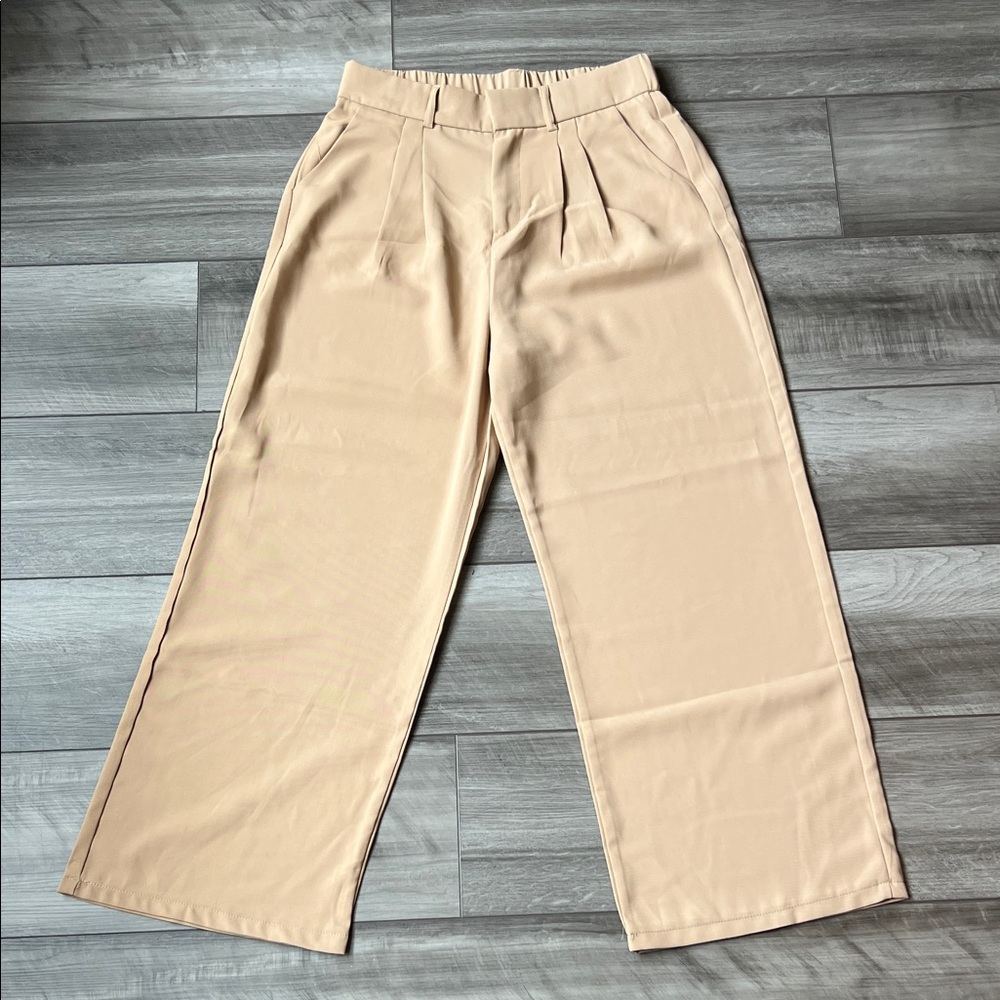 Elegant Beige Women's Trousers